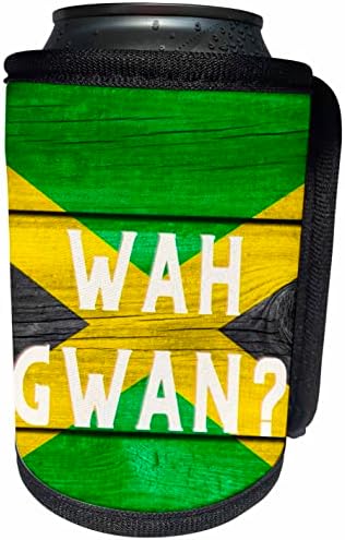 3dRose Kép a szavak wah gwan a jamaikai zászlót - Tud Hűvösebb Üveg Wrap (cc-361803-1)