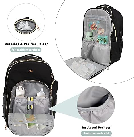 MIMI Baba pelenkázó hátizsák, valamint Cumi tartó változó állomás, Steppelt Vízálló baba táska anya, USB Töltő Port Babakocsi