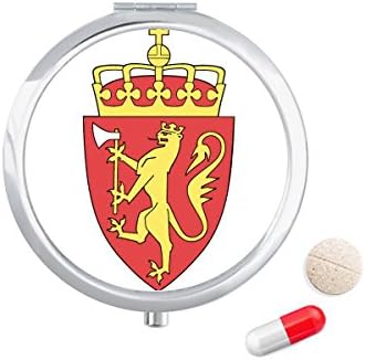 Norvégia Európa Nemzeti Jelkép Tabletta Esetben Zsebében Gyógyszer Tároló Doboz, Tartály Adagoló
