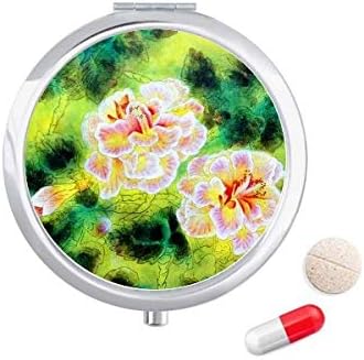 Lenyűgöző Virág Festmény Tabletta Esetben Zsebében Gyógyszer Tároló Doboz, Tartály Adagoló