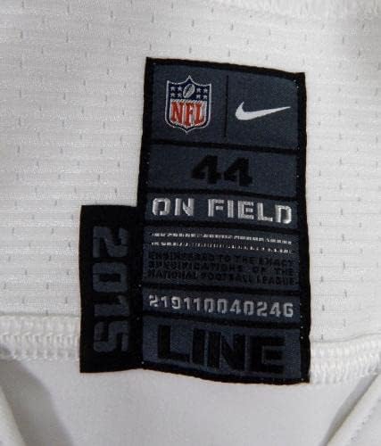 2015 San Francisco 49ers Üres Játék Kiadott Fehér Távol Jersey Nike 44 DP42523 - Aláíratlan NFL Játék Használt Mezek