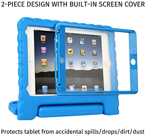 HDE iPad Mini 5 & 4 Esetben a Gyerekek a Beépített képernyővédő fólia - Ütésálló Kezelni Állni az Apple tolltartó Kompatibilis