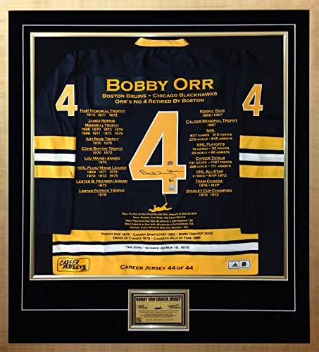 Bobby Orr Elite Edition Karrier Jersey 44 44 - Dedikált -Boston Bruins