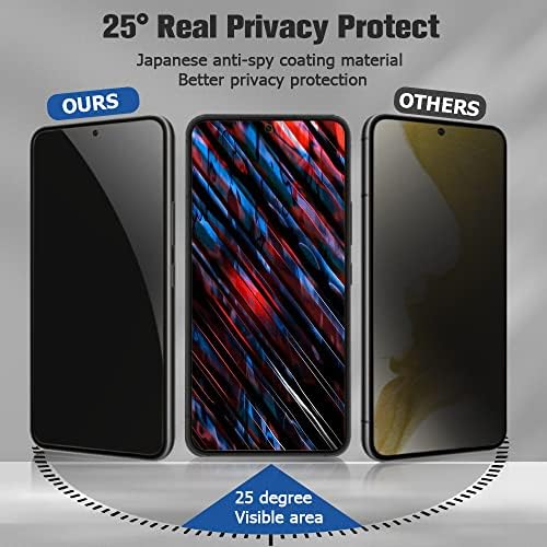 Geviaho [2+2 Csomag] Privacy Screen Protector Valamint a Kamera Lencséjét Védő Samsung Galaxy S23 6.1 Colos Edzett Üveg Saver,