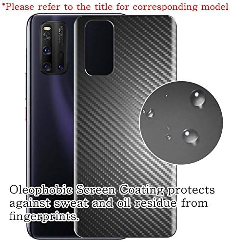 Puccy 2 Csomag Vissza Védő Fólia, kompatibilis LG G-Pad IV. 4 8.0 FHD V553 8 Fekete Szén TPU Őr Fedezze （ Nem Edzett Üveg/Nem