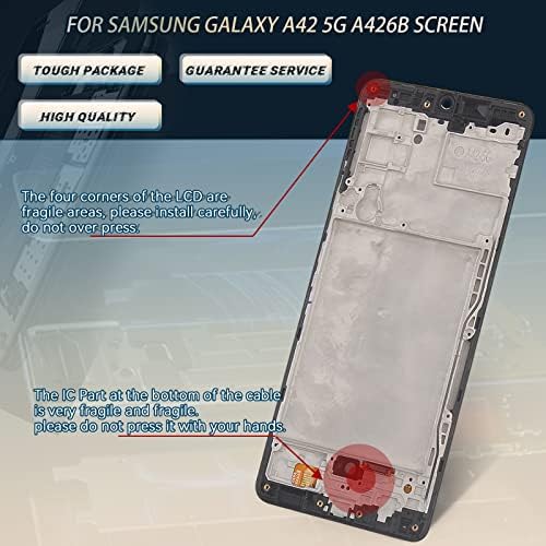 YWLRONG Kijelző Samsung Galaxy A42 5G A426 SM-A426B SM-A426B/DS Képernyő Csere LCD érintőképernyő Belső Digitizer Csere a