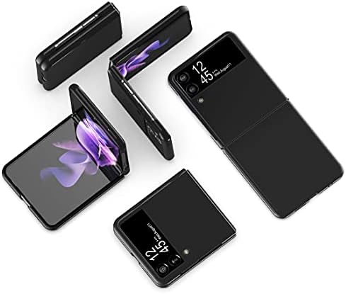 Cresee tok Samsung Galaxy Z Flip 3 5G 2021, Slim Fit Matt PC Fedél Telefon Esetében a Galaxy Z Flip3 - Fekete