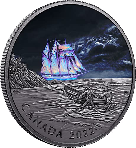 2022 DE Modern Megemlékező PowerCoin Kanadai Szellem Hajó Ezüst Érme 50$ Kanada 2022 Bizonyíték