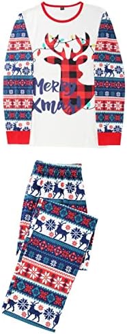 Karácsonyi Kockás Nyomtatott Loungewear Karácsonyi Családi Megfelelő Pizsama, Hosszú Ujjú Haza Hálóruházat Pizsama a Család