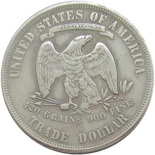US $ 1 1884-ben Ezüst Bevonatú Ezüst Érme 1884