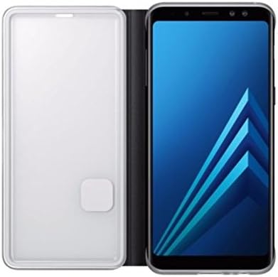 Samsung Neon Flip tok Világító Éle Értesítések Galaxy A8 (2018), Fekete