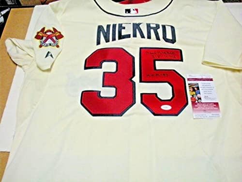 Phil Niekro Atlanta Braves!,hof 97,318 W Szövetség/coa Aláírt Hivatalos Fenséges Jersey - Dedikált MLB Mezek