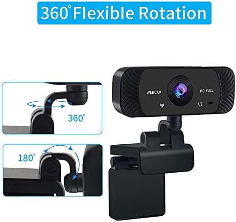 2021 Új 1080P Web Kamera HD Webkamera a Microhone & Adatvédelmi, USB Számítógép, Fényképezőgép, a Zoom/Skype/Csapat, Konferencia