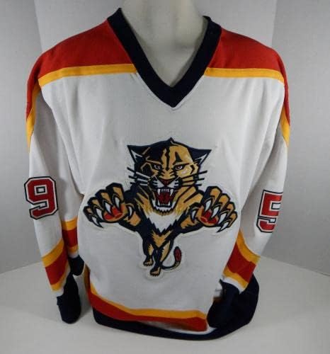 Florida Panthers Peter Ratchuk Gaetan Poirier 59 Játékban Használt Fehér Jersey 899 - Játék Használt NHL-Mezek