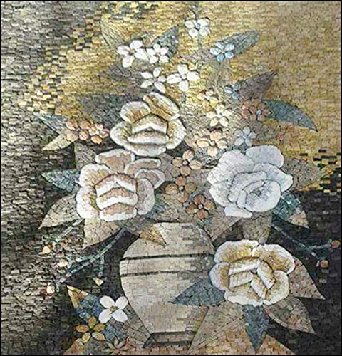 Visszafogott Botanikus Mozaik Wall Art | Csábító Mozaik, Freskó Art | Mozaik Wall Art Által Mozaikok Labor | Kézzel Készített
