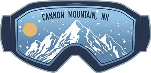 Ágyú Hegy New Hampshire-Ski Kalandok Szuvenír 2 Inch Vinyl Matrica Mountain Design