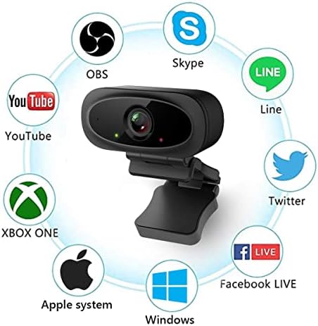 Webkamera 1080P a Mikrofon HD webkamera 30fps, fbm