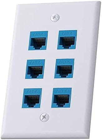 OUYFBO1 Port Ethernet Fali Tányér Cat6 Keystone Jack Fali Tányér Női Kompatibilis Cat7 Cat6 Cat5 Cat5e Jack Fali Tányér,