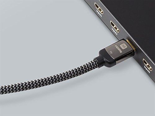 Monoprice HDMI High Speed Aktív Kábel - 100 Láb - Szürke, 4K@60Hz, 18Gbps, HDR, 24AWG, YUV, 4:4:4, CL3 - Luxe Aktív Sorozat