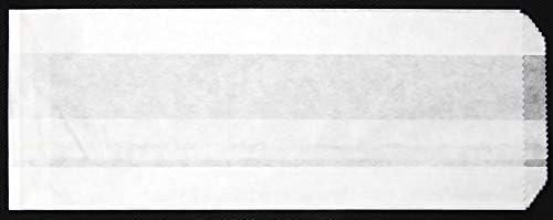 Nagy Hitelesítő Fehér Papír Hot-Dog Táskák 3 1/2 x 1 1/2 x 9 (Csomag 100)