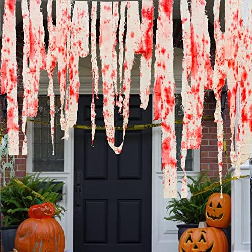 Hátborzongató Halloween Vér Ruhával 2 Méretek-Félelmetes, Hátborzongató Ruhával Félelmetes Halloween Dekoráció ujjlenyomattal-Kísérteties