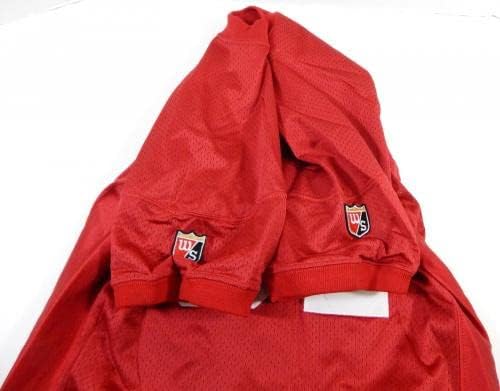 Késő 80-as 90-es évek Elején a San Francisco 49ers 91 Játék Kiadott Piros Mez 50 DP26888 - Aláíratlan NFL Játék Használt