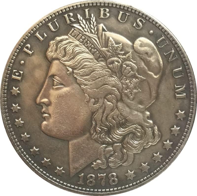 1878 Amerikai Emlékérme Érme Réz Ezüstözött Antik Ezüst Dollár Külföldi Érmék Emlékérmék Kézműves