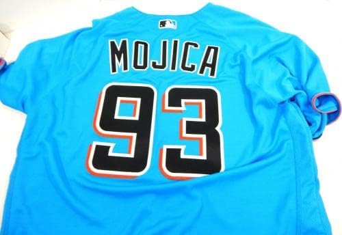 Miami Marlins Luis Mojica 93 Játék Kiadott Kék Mez 48 DP22299 - Játék Használt MLB Mezek