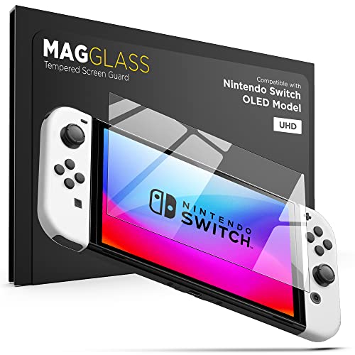 magglass képernyővédő fólia Kompatibilis a Nintendo Kapcsoló OLED (2021) UHD Edzett Üveg Őr