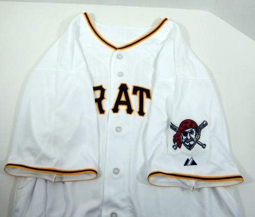 2015 Pittsburgh Pirates Jameson Taillon Játék Kiadott Fehér Jersey PITT33014 - Játék Használt MLB Mezek
