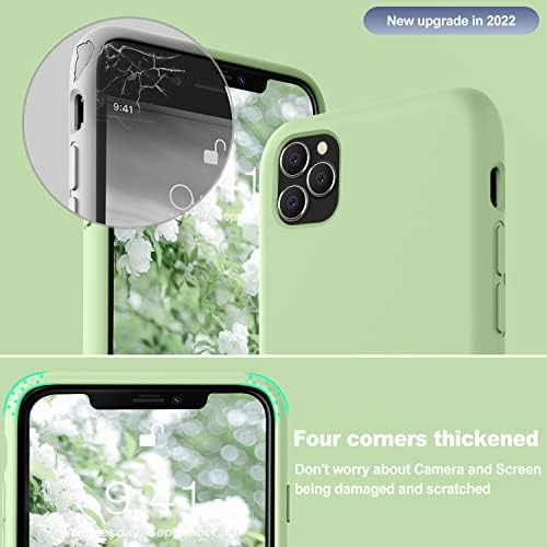 Vooii iPhone 11 Pro Max Esetben, Lágy, Folyékony Szilikon Vékony Gumi Teljes Testet Védő iPhone 11 Pro Max burkolata (Puha