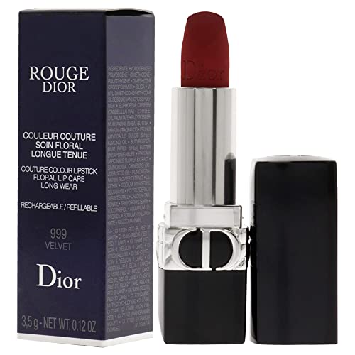 Christian Dior Rouge Dior Couture Rúzs - 999 Bársony Rúzs (Újratölthető) a Nők 0.12 oz
