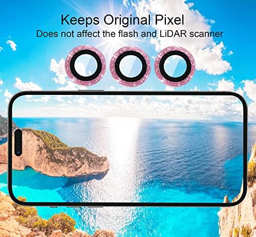 Kompatibilis az iphone 14 Pro Max Kamera Lencséjét Védő Bling, Apple iPhone 14 Pro / 14 Pro Max Kamera Fedél Csillogó, Flitteres