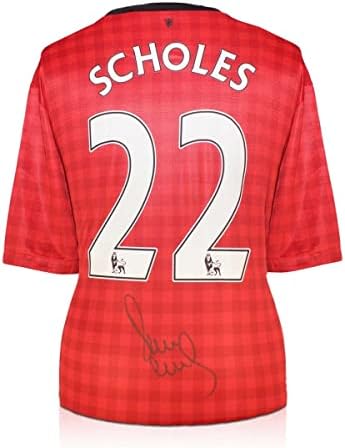 Paul Scholes Aláírt A Manchester United Futball Mez. 2012-13 - Dedikált Foci Mezek