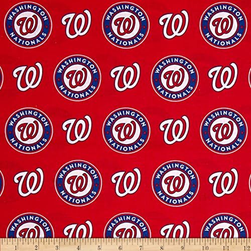 Paplan Szövet Hagyományok MLB Pamut finom posztó Washington nationals Piros/Kék Takaró Szövet, Amelyet A Kertben, Vörös/Kék