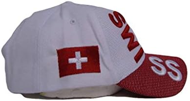 Ruffin Zászló Svájci Cég Svájci Ország Hímzett Baseball Stílus Cap Sapka Rózsaszín