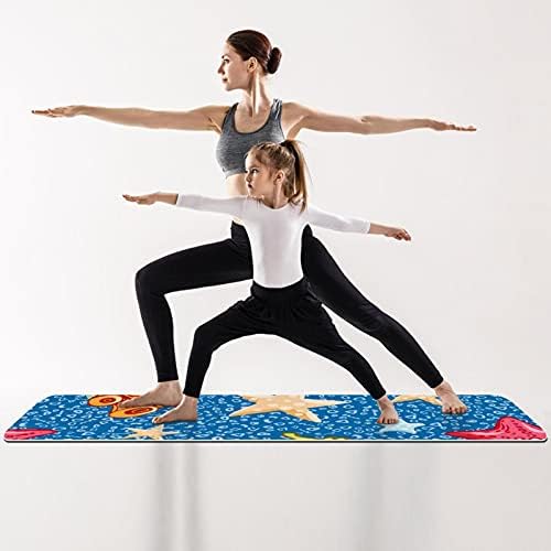 Vastag, Csúszásmentes Gyakorlat & Fitness 1/4 jóga szőnyeg Csikóhal Csillag Nyári Nyomtatás Jóga Pilates & Emelet Fitness