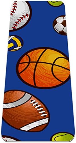 Siebzeh Kosárlabda labdarúgás Labdarúgás Prémium Vastag Jóga Szőnyeg Környezetbarát Gumi Health&Fitness Csúszásmentes Alátét