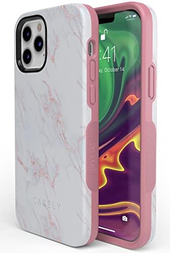 Casely iPhone 11 Pro Max Esetben, | Gyönyörű, Fehér, Rózsaszín Márvány Esetben