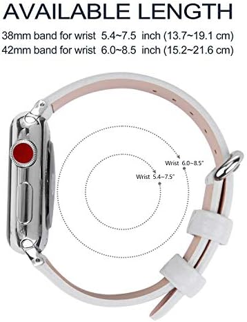 Kompatibilis Apple Nézni (42/44 mm) Sorozat 5, 4 3, 2, 1 // Bőr Csere Karkötő Heveder Csuklópánt + Adapter // fagylalt