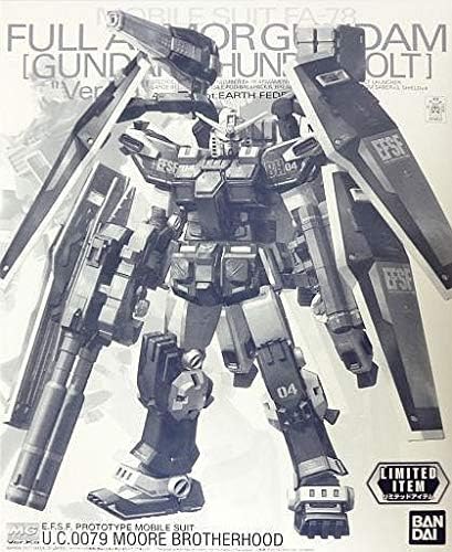 Bandai MG 1/100 FA-78 Teljes Páncél Gundam Ver.Ka (GUNDAM THUNDERBOLT Ver.) Félig Mechanikus, Átlátszó Műanyag Készlet