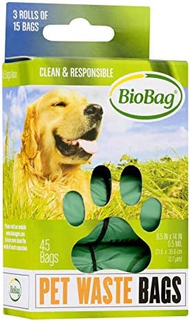 BioBag Kutya / Pet Hulladék Zsák egy Tekercs 45 Táskák Minden Doboz (Csomag 4)